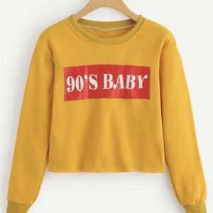 Yellow Graphic Women's Sweatshirt